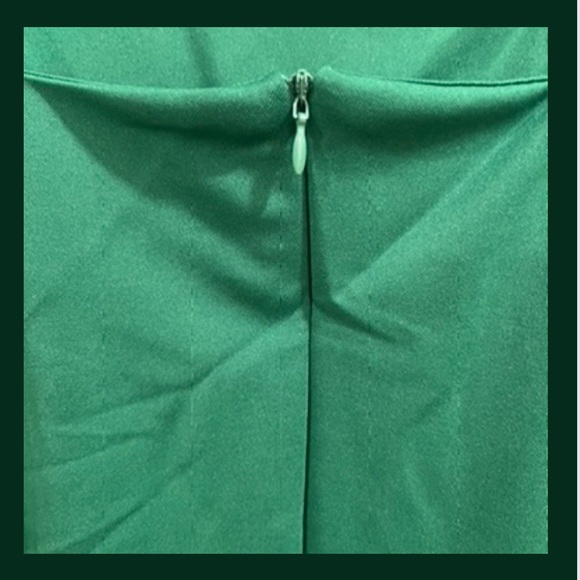 Green size Medium spaghetti strap midi dress, front slit. EXCELLENT CONDITION! - Picture 4 of 7